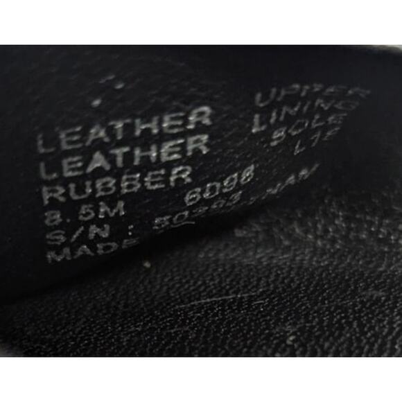 Tory Burch Minnie Black Leather Ballet Flats Gold Logo Size 8.5 - Picture 6 of 6